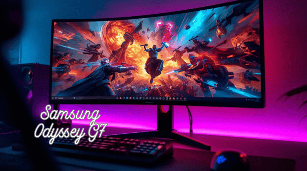 Samsung Odyssey G7: The Ultimate Curved Gaming Monitor for 240Hz Speed, Immersive QHD Performance, HDR600 Visuals & Competitive Esports Precision