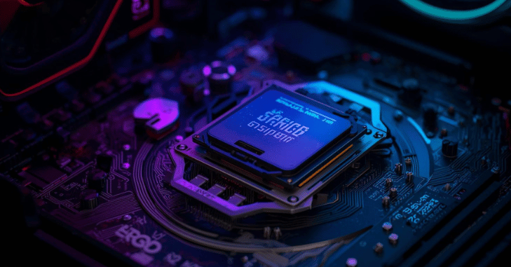 Benchmark chart comparing gaming frame rates across processors