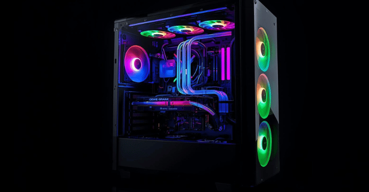 Monitoring software showing cooling temperatures and fan speeds