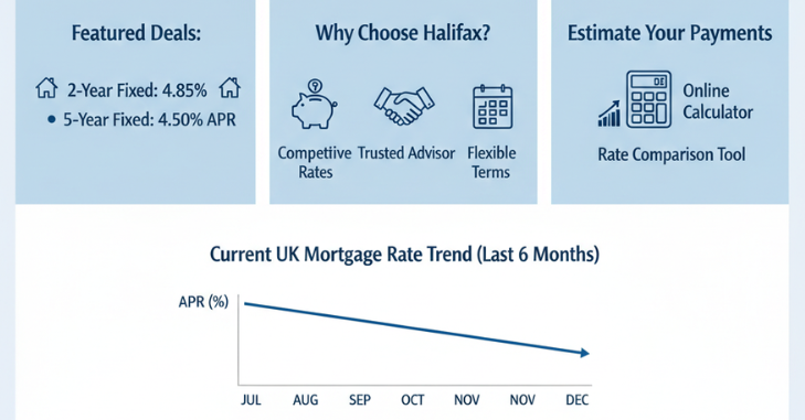 Mortgage illustration paperwork showing monthly repayment figures