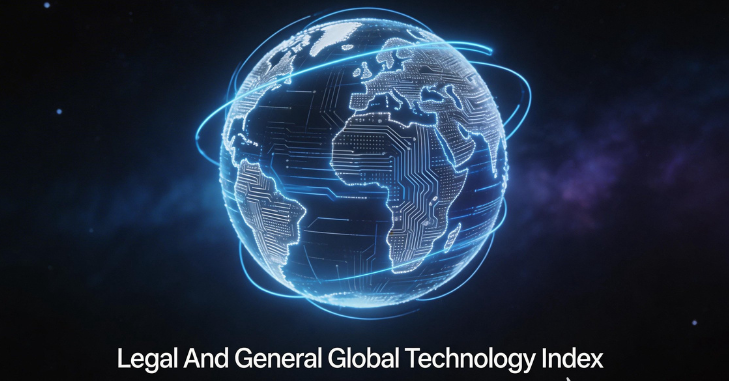 Line chart tracking a global technology index over time