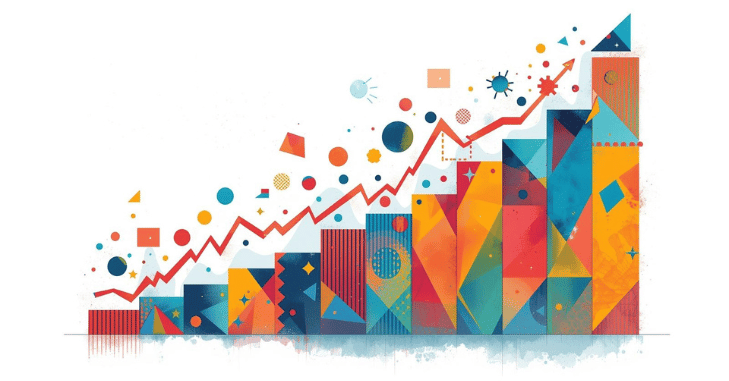 Chart tracking long term growth of a global tracker
